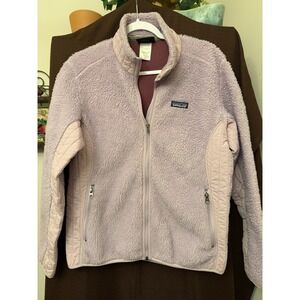 Women's Vintage‎ Patagonia USA Retro X Deep Pile Pastel Lavender Sz L